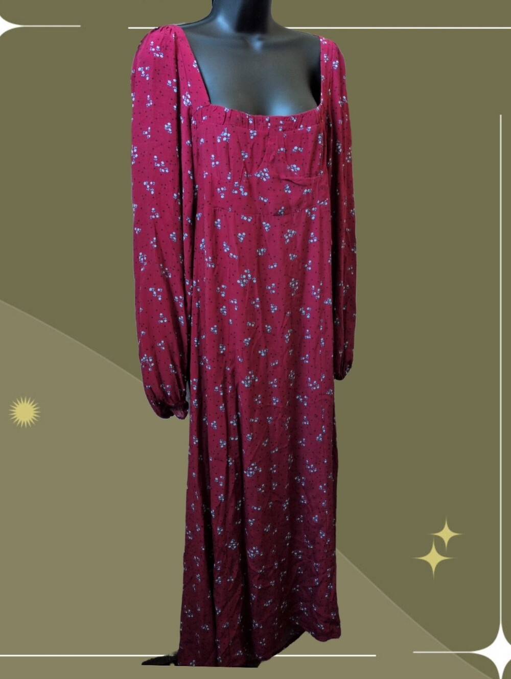 ✨ Nwt Free People Iris Long Sleeve Midi Dress size m